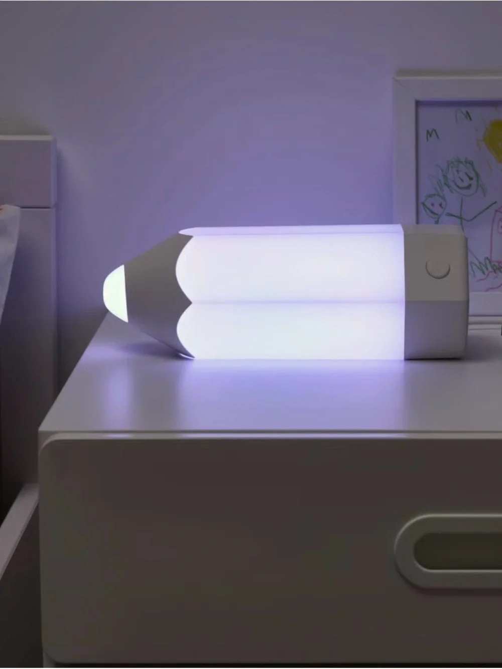 IKEA White Pencil-Shaped Table Lamp